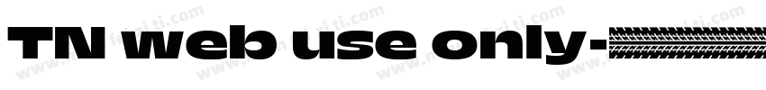 TN web use only字体转换